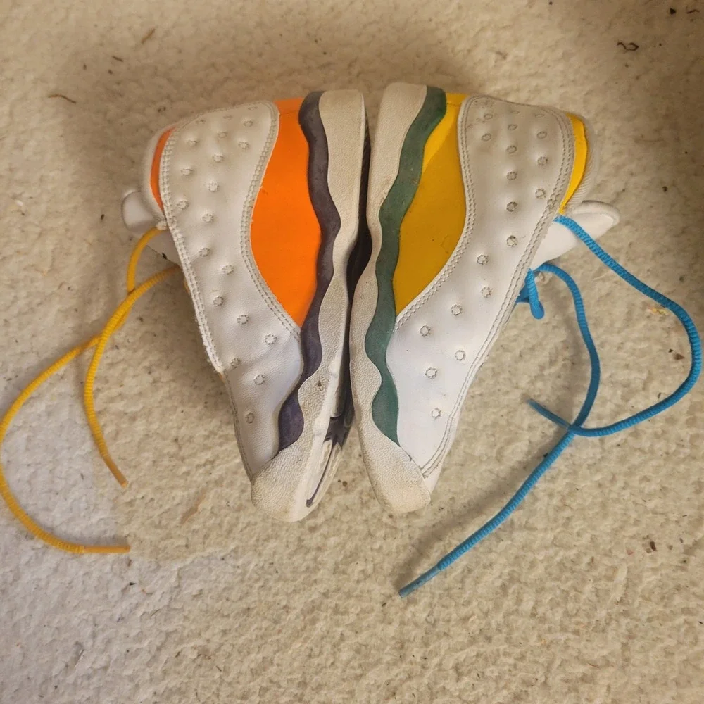 Air Jordan 13 Retro Playground Toddler 10C White Multicolor CV0812-158 2020
